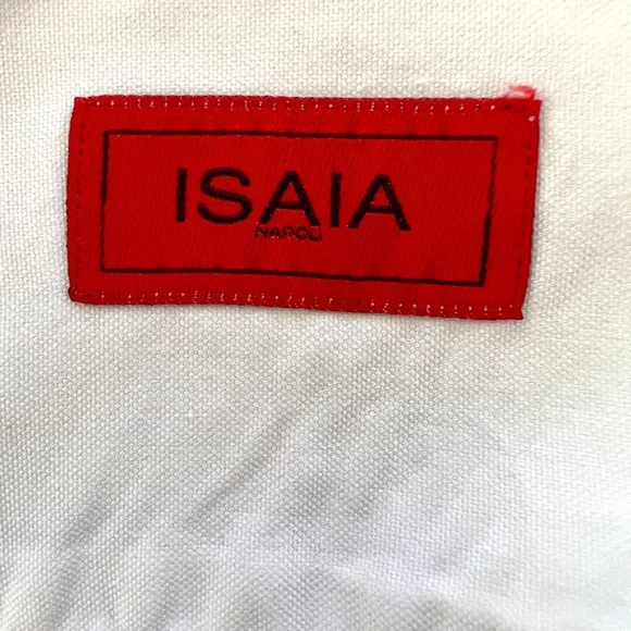 ISAIA Classic 100% Cotton White Dress Shirt - 17/43 - Picture 4 of 9